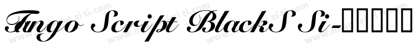 Tango Script BlackS Si字体转换